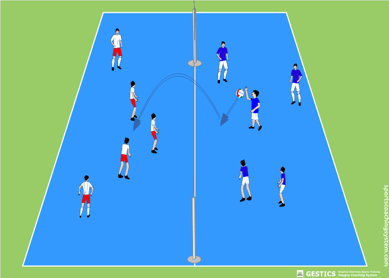 Minivolley Game - punch ball